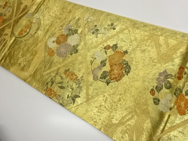 JAPANESE FUKURO OBI / WOVEN ROUGH WAVE